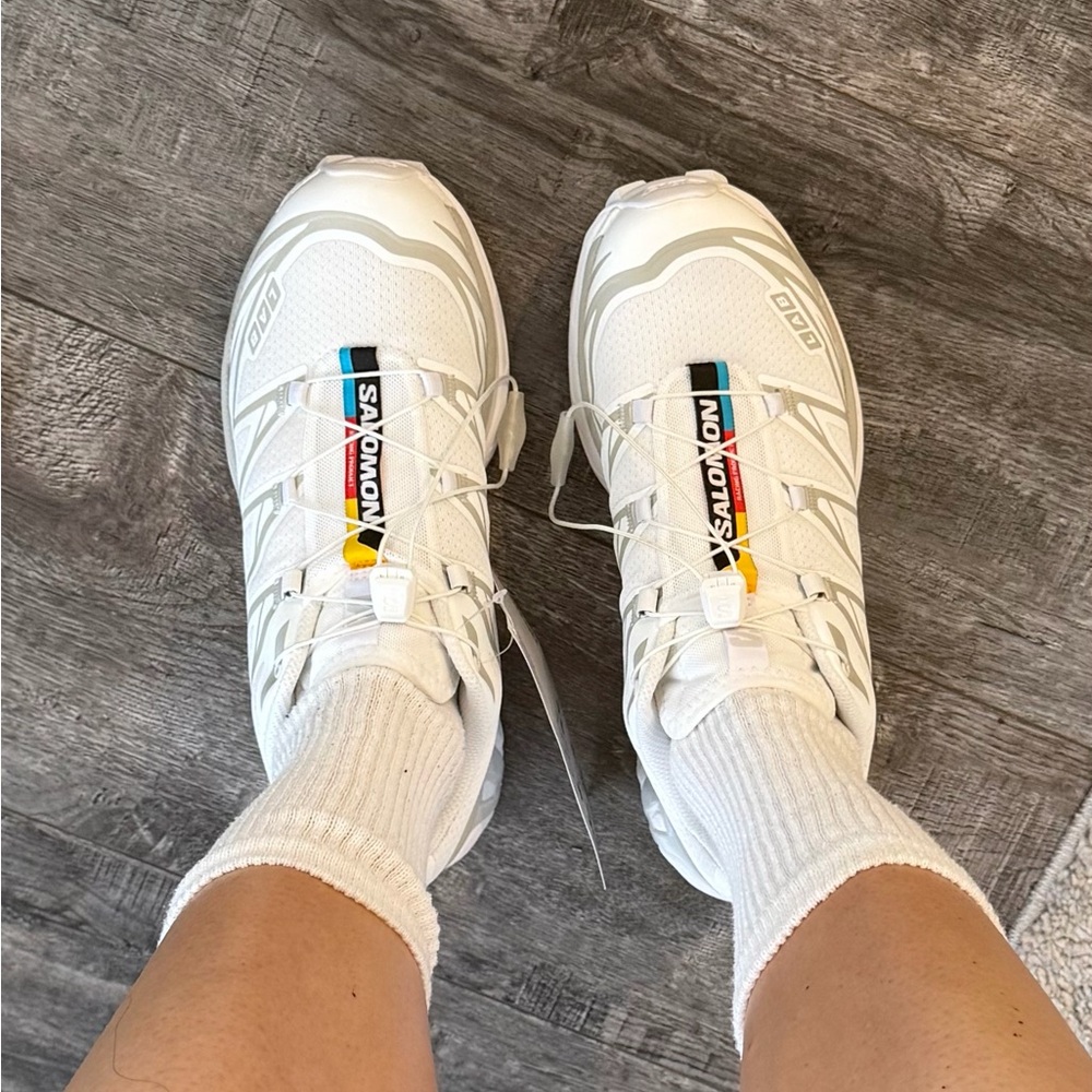 Salomon XT-6 in White/White